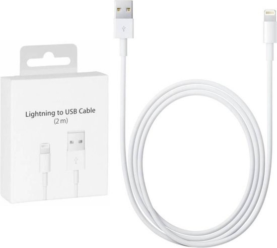 dealer gezagvoerder Vergelijking Apple USB naar Lightning kabel 2m - Origineel Apple Retailpack - iPhone  Oplader kabels - iPhonekabel.nl De beste iPhone oplader kabels + Gratis  verzending